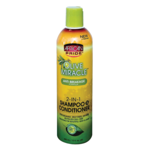 African Pride Olive Miracle 2 in 1 Shampoo Conditioner 12oz