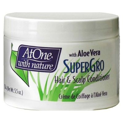 At One with Nature Super Gro Hair Scalp Conditioner 5.5oz jar