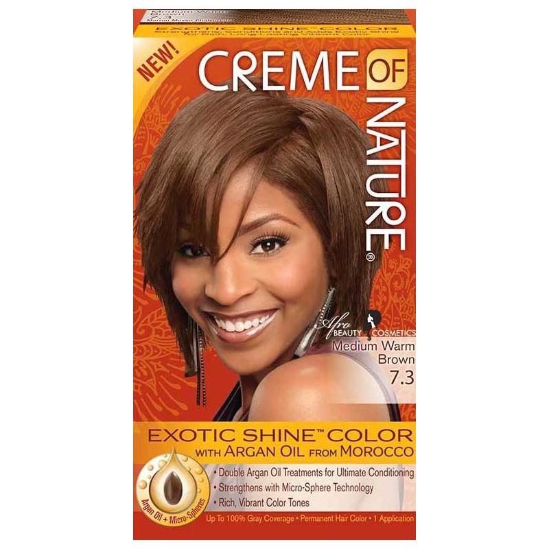 Creme Of Nature Hair Color 7.3 Medium Warm Brown - Sherrys