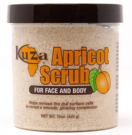 Kuza Apricot Face Body Scrub 15oz