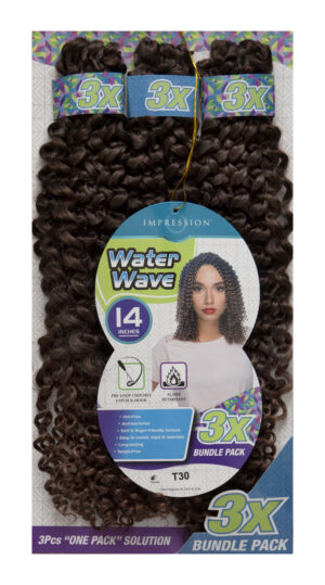 Impression Bulk: 3X Water Wave 14" (Col. 1B)