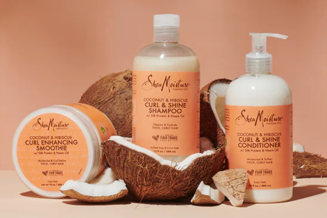 Shea Moisture Coconut and hibiscus products