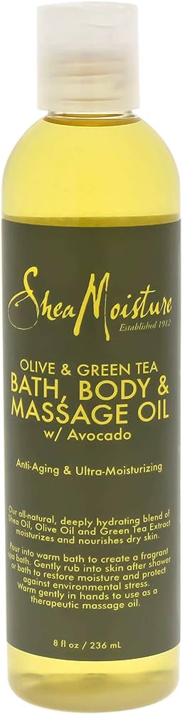 Shea Moisture Olive & Green Tea Massage Oil 8oz