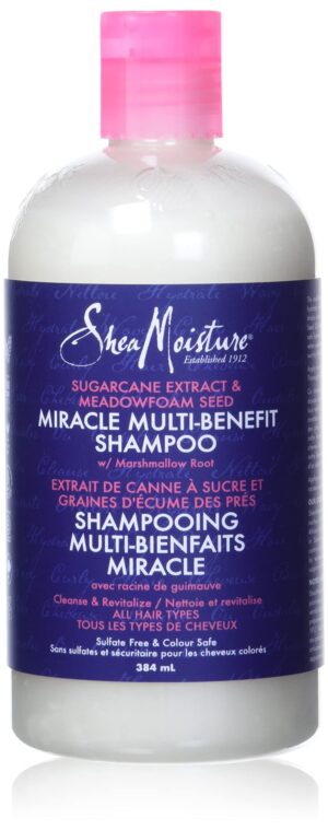Shea Moisture Sugarcane Extract & Meadowfoam Seed Miracle Shampoo 13oz