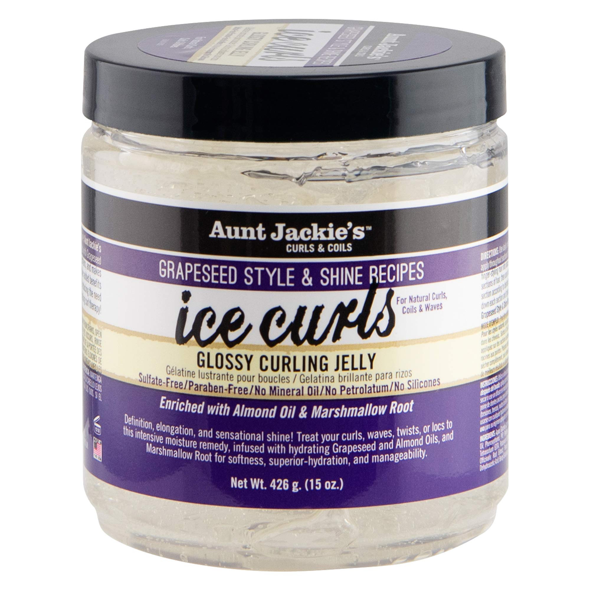 Aunt Jackie's Grapeseed Ice Curls Glossy Curling Jelly 15oz