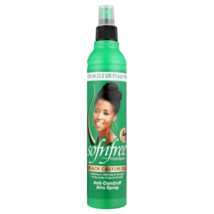 Sofn'free Black Castor Oil Anti Dandruff Curl Afro Spray 350ml