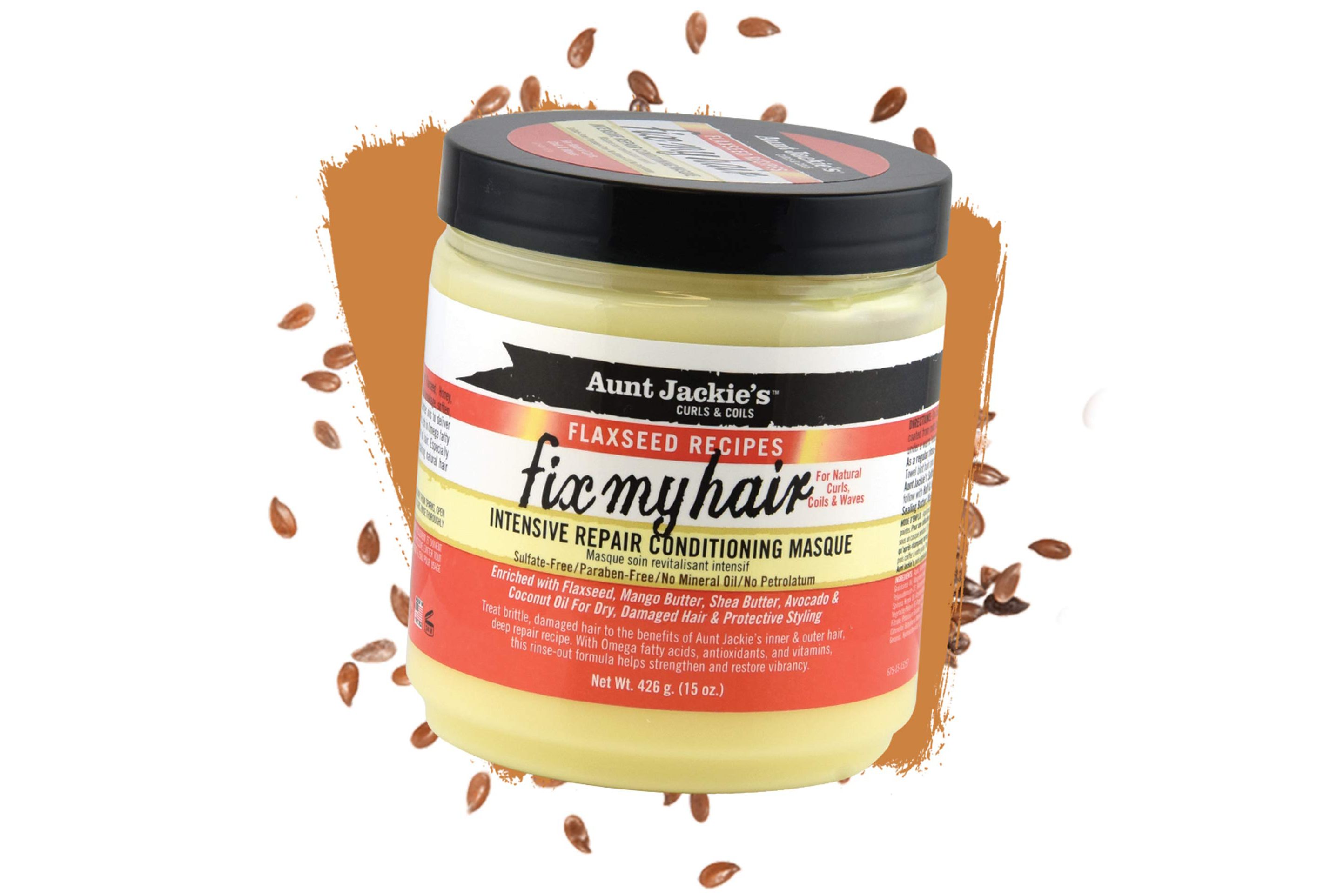Aunt Jackie’s Curls & Coils Flaxseed Recipes Fix My Hair Intensive Repair Conditioning Masque