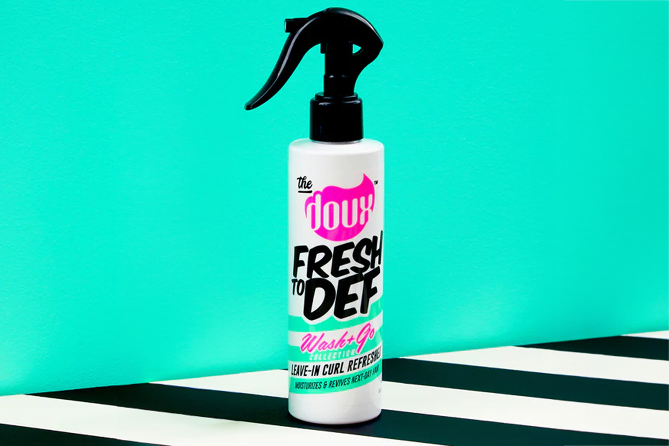 The Doux Fresh to Def Wash+Go Leave in Curl refresher
