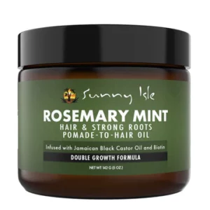 sunny isle rosemary mint hair and strong roots pomade to oil 5oz