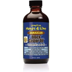 Jamaican Mango & Lime Black Castor Oil Vitamins A,D&E 4oz