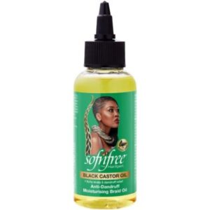 Sofn'free Black Castor Oil Anti dandruff Moisturising Braid Oil 100ml