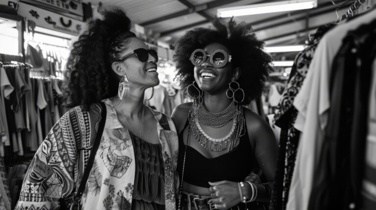 black white portrait friends